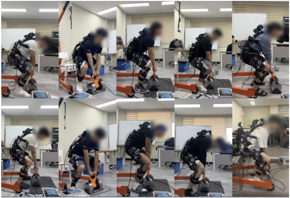 Heavy load lifting assistance with wearable robot media